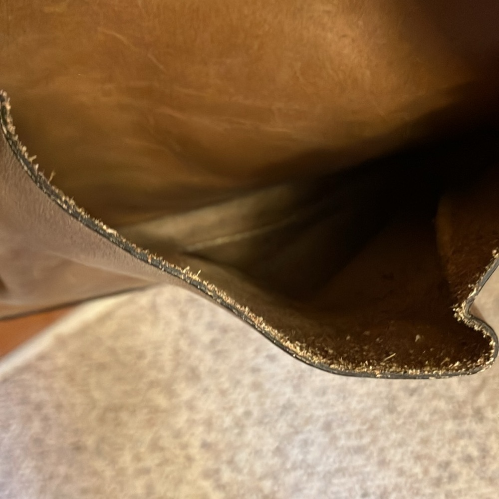 PATRICIA NASH LIGHT BROWN DRAWSTRING SHOULDER/CROSSBODY BAG WITH MATCHING WALLET - Picture 3 of 13